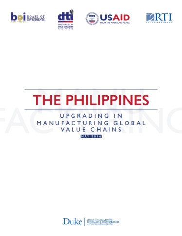 GVCC Philippines Manufacturing GVCs Intro Cover 2016